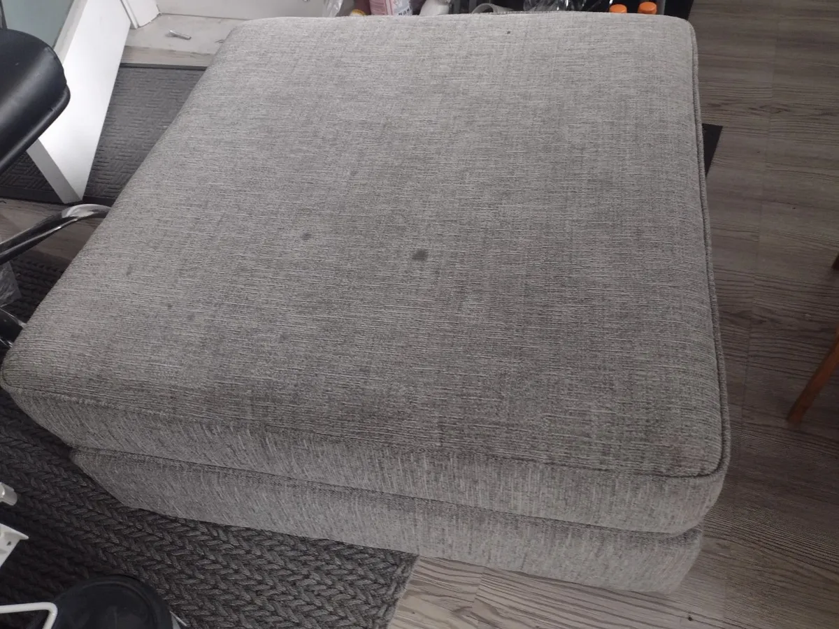 Large heavy textured cushioned stool/ footrest - Image 4