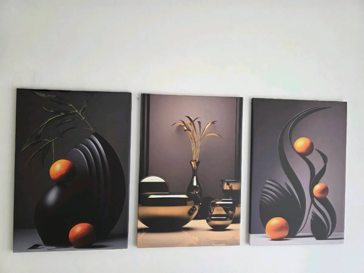 3 large canvas 46x66cm each - Image 1