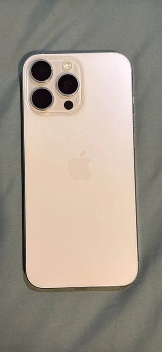 iPhone 16 Pro Max 256GB White Titanium Excellent Condition (US Model) no warranty - Image 1