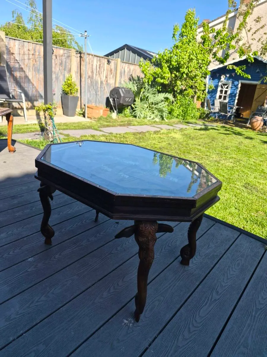 Handmade Indian Inlayed Coffee Table - Image 3
