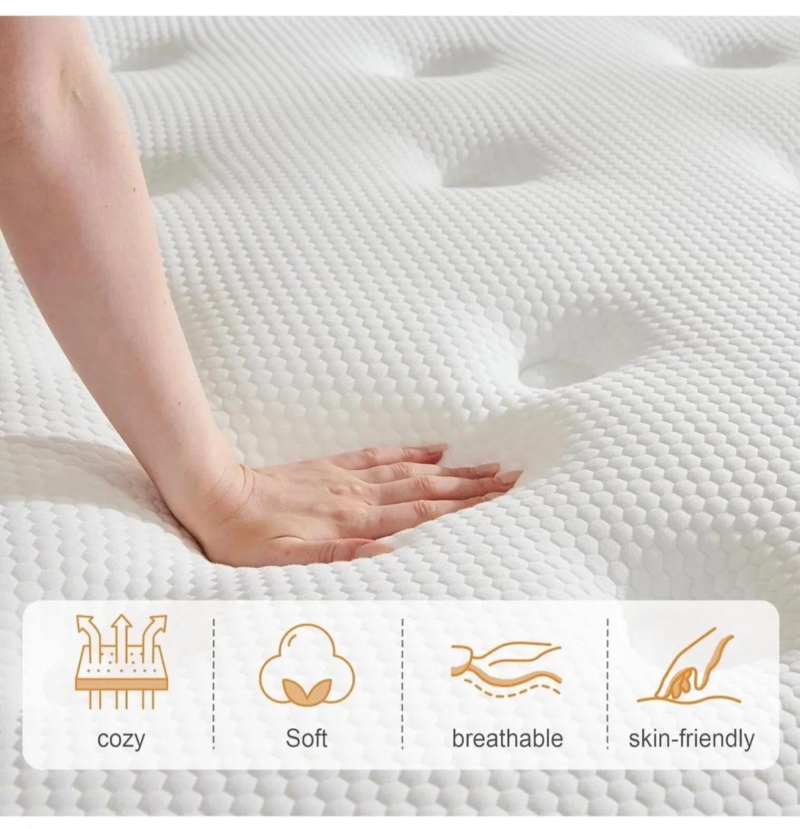 Small Double Mattress | 7-Zone Hybrid Pocket Sprin - Image 3
