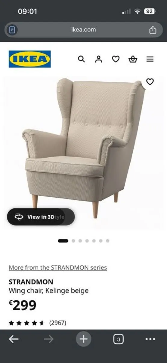 IKEA Strandmon Wing Chair - Image 4