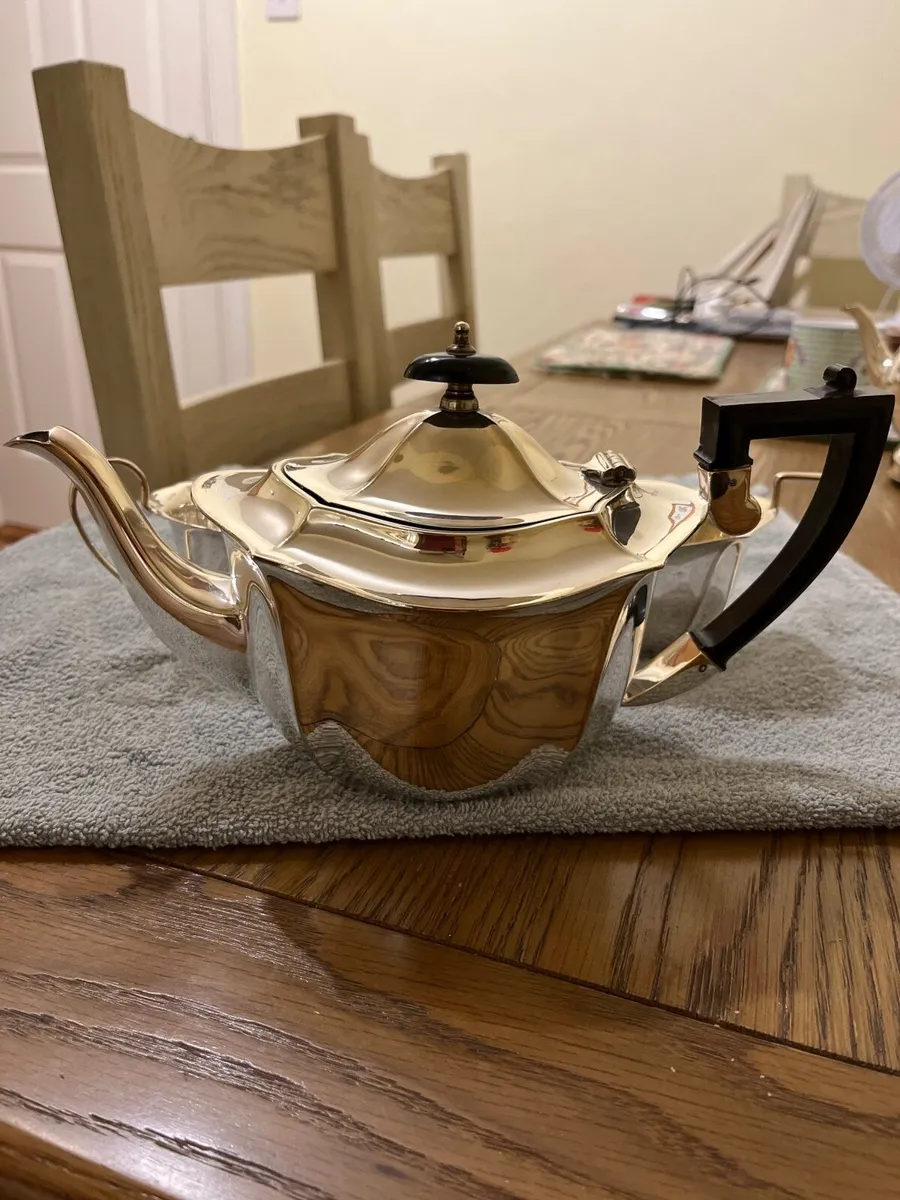 Silver plated teaset - Image 2