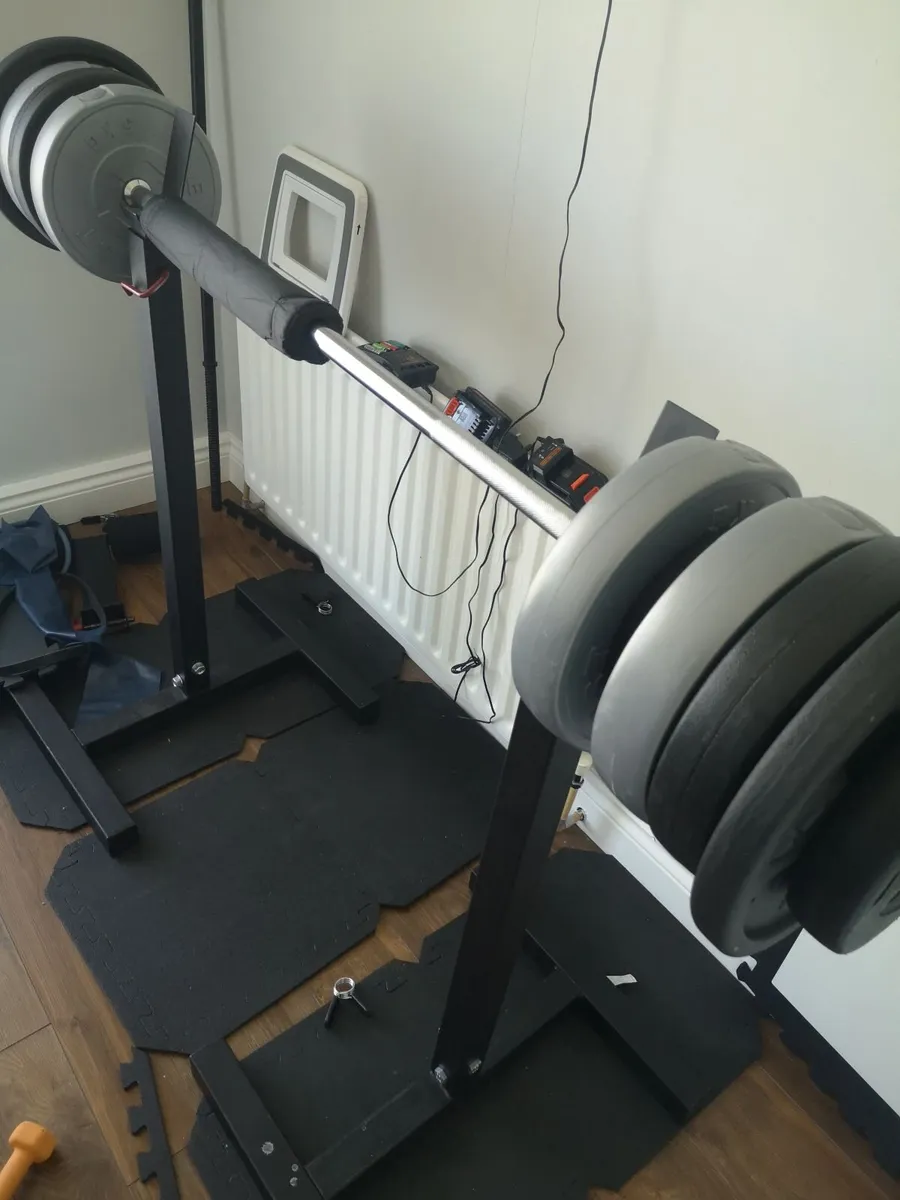 Gym beanch, weights ,plates barbell - Image 2
