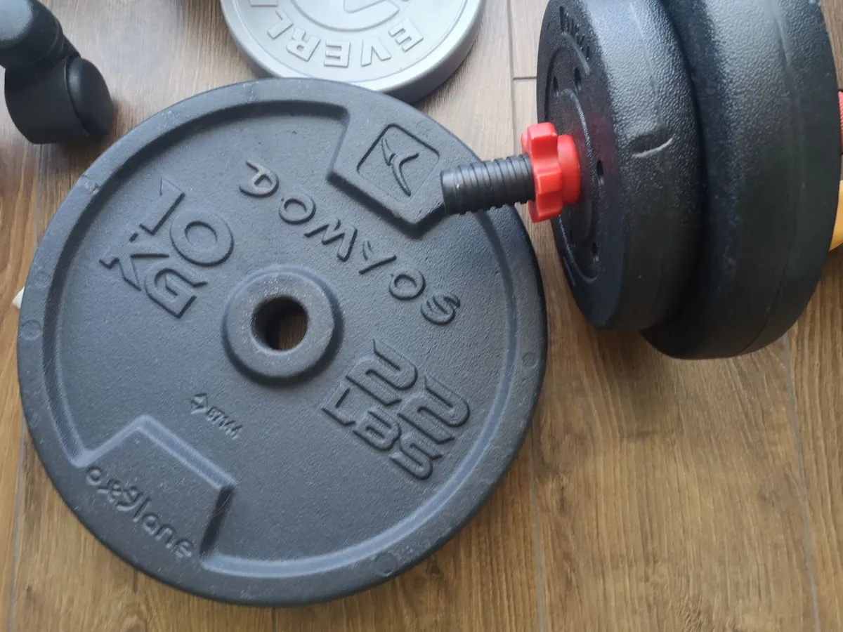 Gym beanch, weights ,plates barbell - Image 4