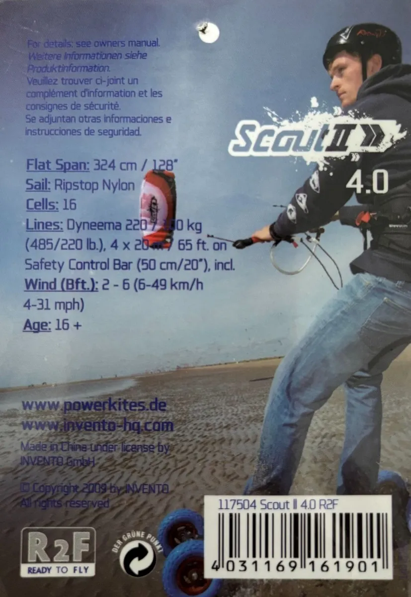 HQ Power Kites Scout II 4.0 -Full Ready to Fly Set - Image 3