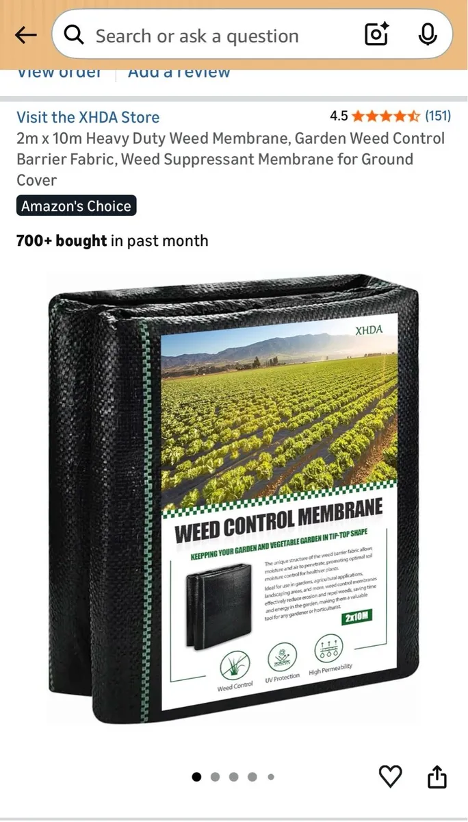 weed control 10x2 m heavy duty in swords - Image 1