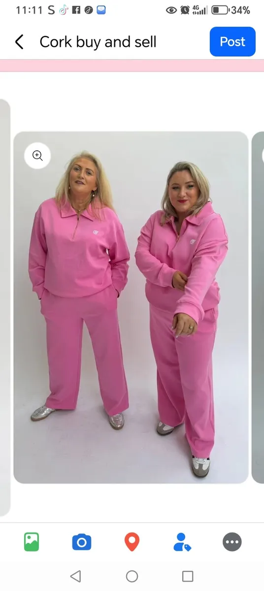 Caza pink lounge wear