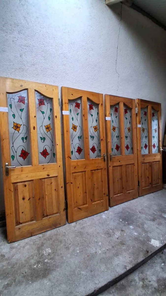 Internal half glazed doors - Image 1