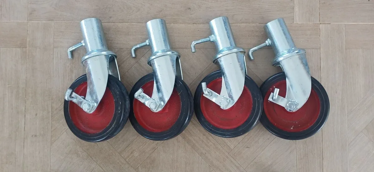 Heavy duty scaffolding castor wheels - Image 1