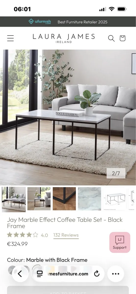 Coffee table and side table set - Image 3