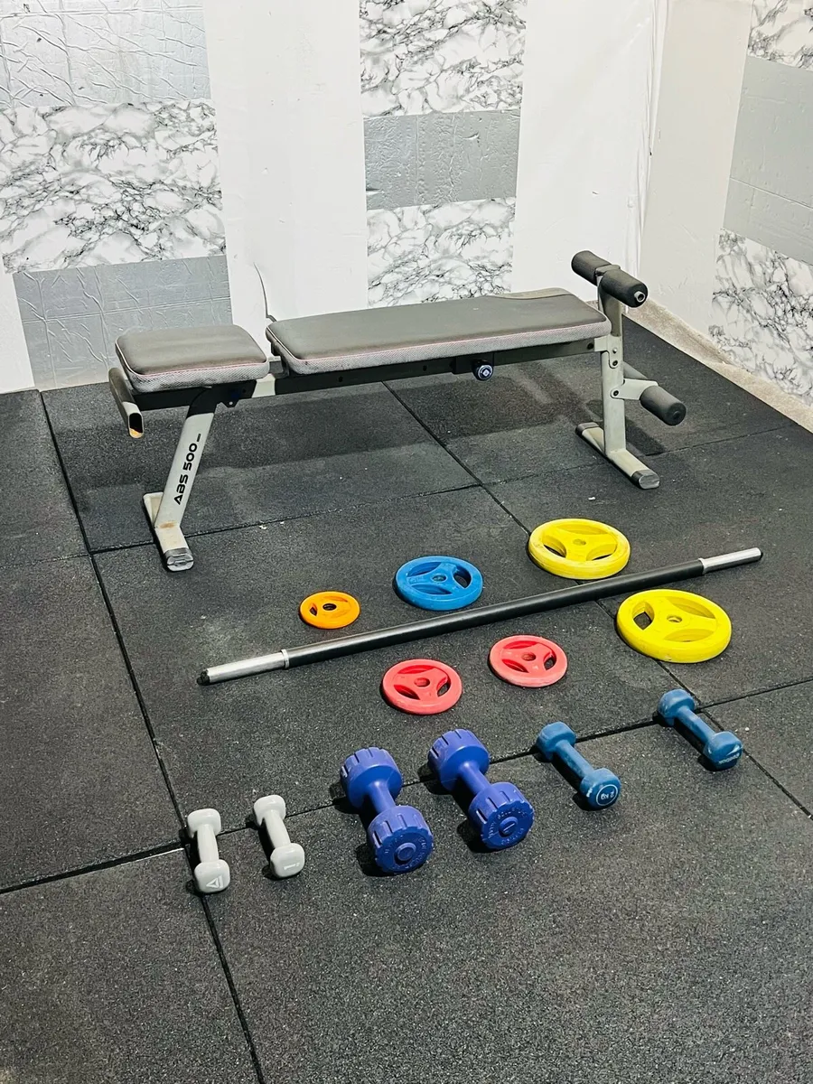 BENCH DUMBBELLS BARB-EEL WEIGHT SET - Image 2