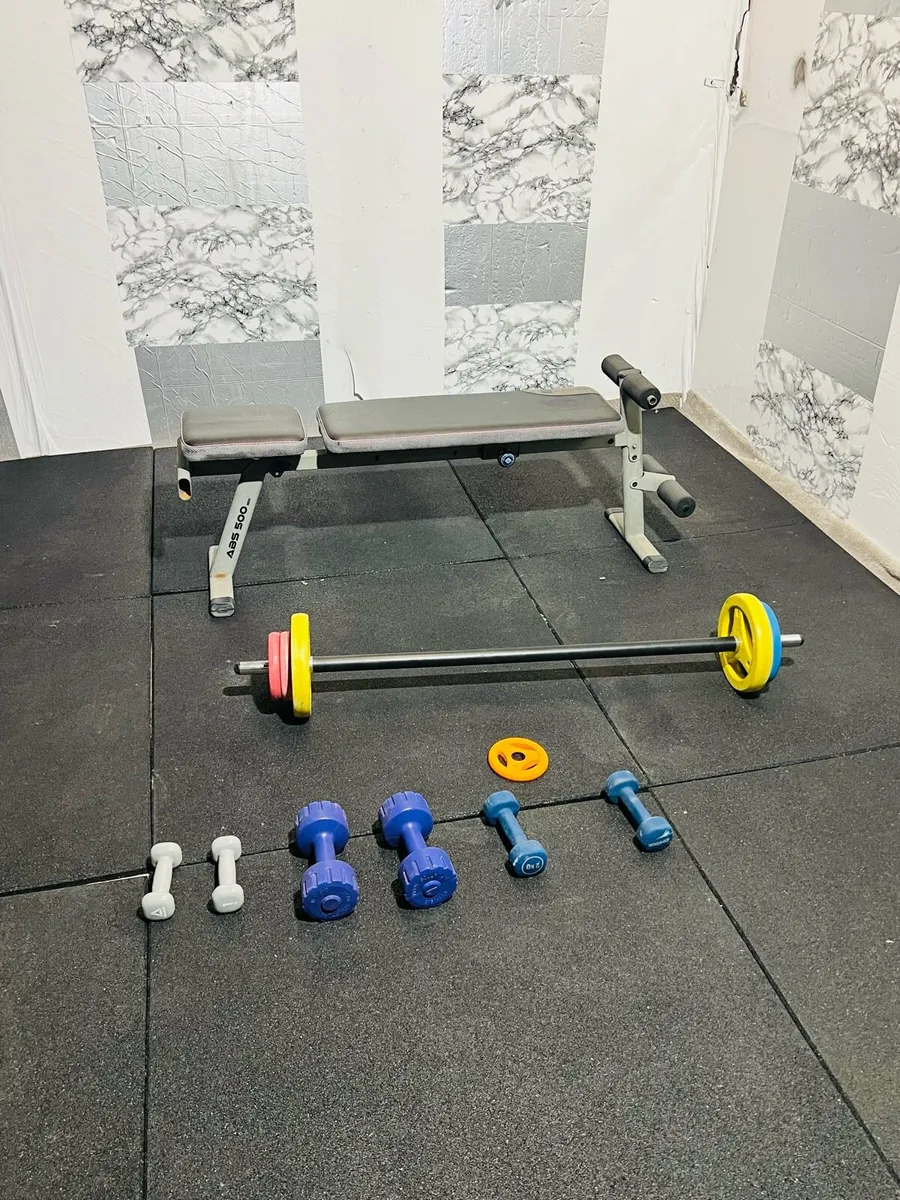 BENCH DUMBBELLS BARB-EEL WEIGHT SET - Image 4