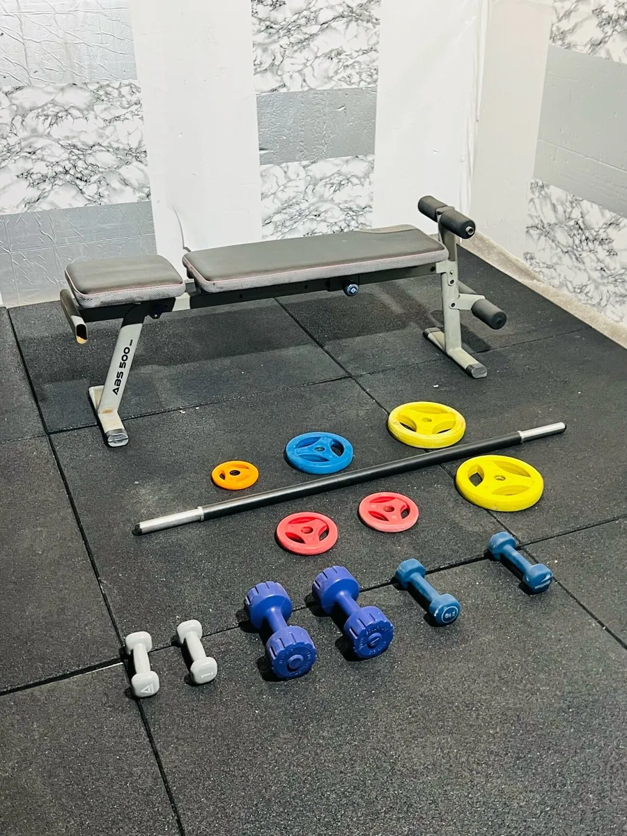 BENCH DUMBBELLS BARB-EEL WEIGHT SET - Image 3