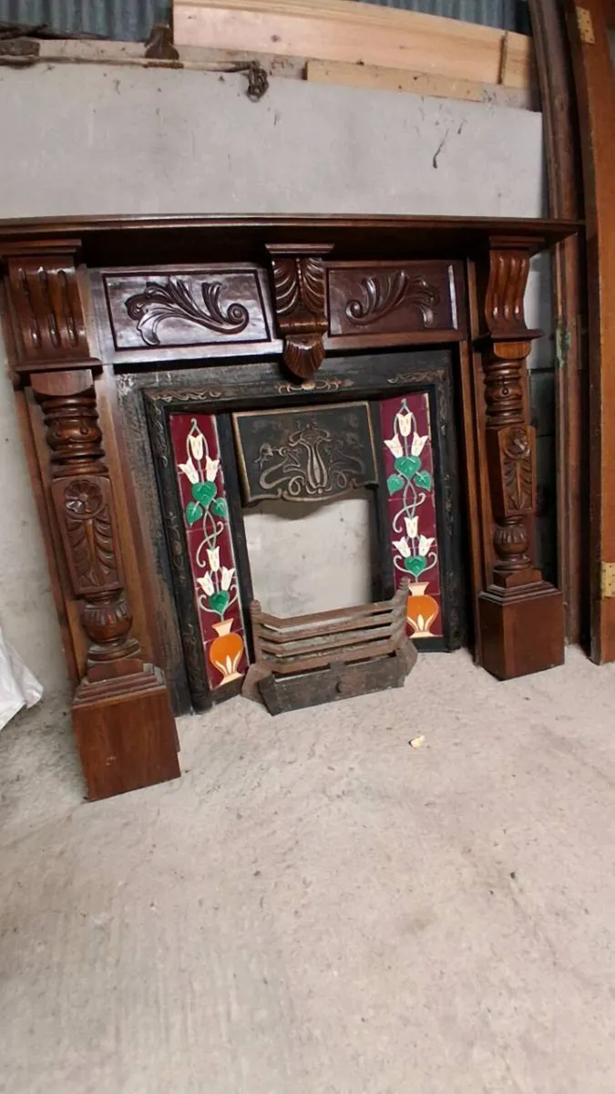 Complete fireplace with insert - Image 2