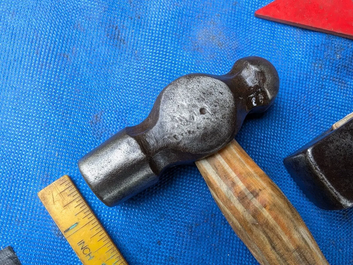 2 Light Metalwork Hammers - Image 2
