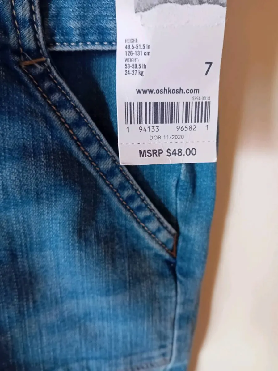 Childs Denim Dungarees - Image 2