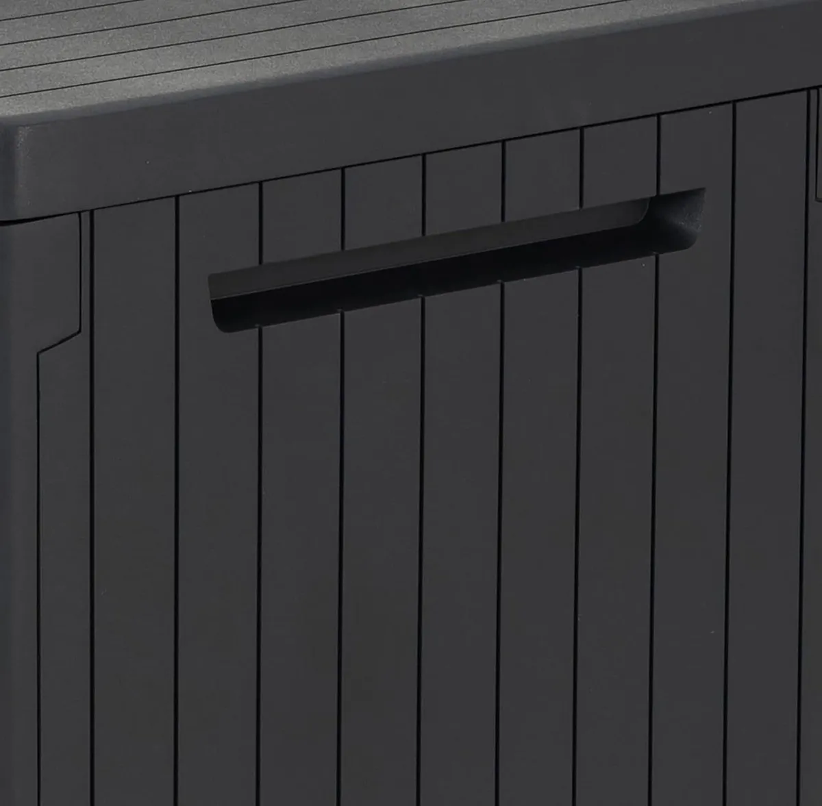 113L Garden Storage Box Grey - Image 2