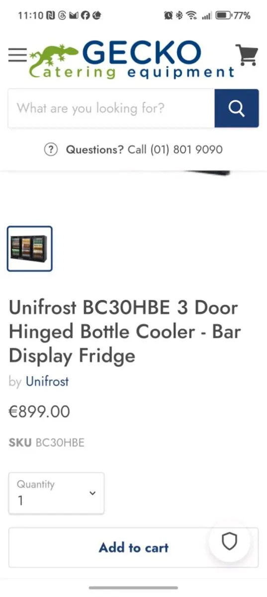 Commercial bottle fridge - Image 2
