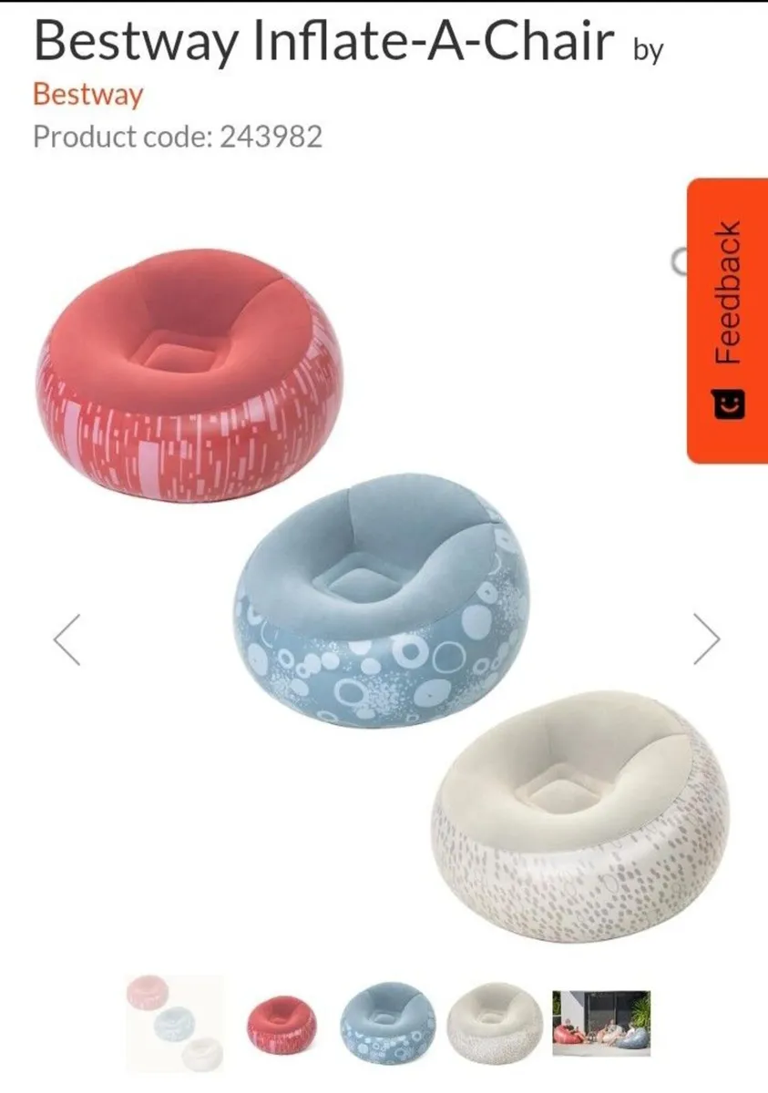 Brand New inflatable Air Seat Chair Float - Image 3