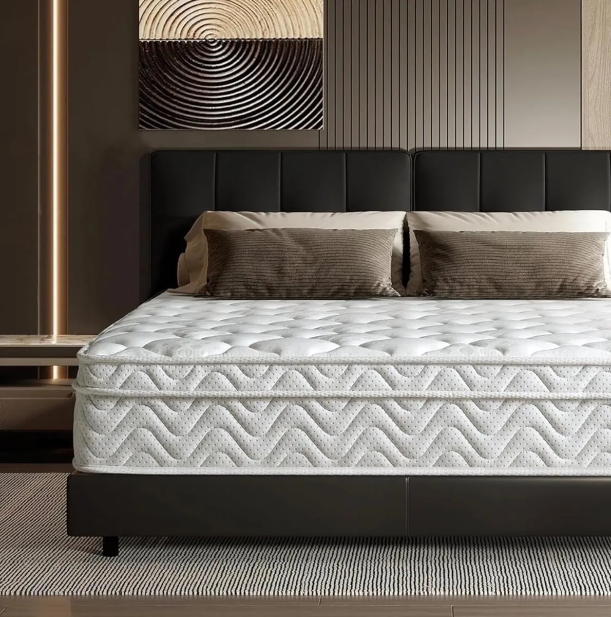 Small Double Mattress, 10.3 Inch Hybrid Mattress 4 - Image 1