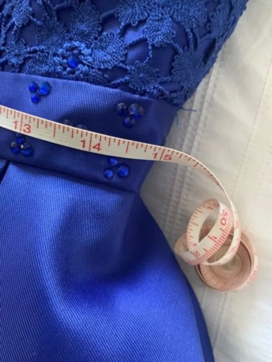 Royal Blue Confirmation Dress / Girls Occasion Dre - Image 4