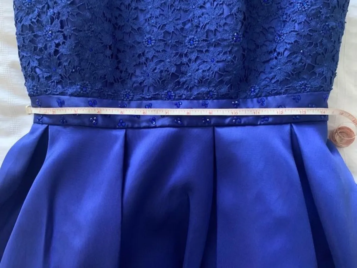 Royal Blue Confirmation Dress / Girls Occasion Dre - Image 3