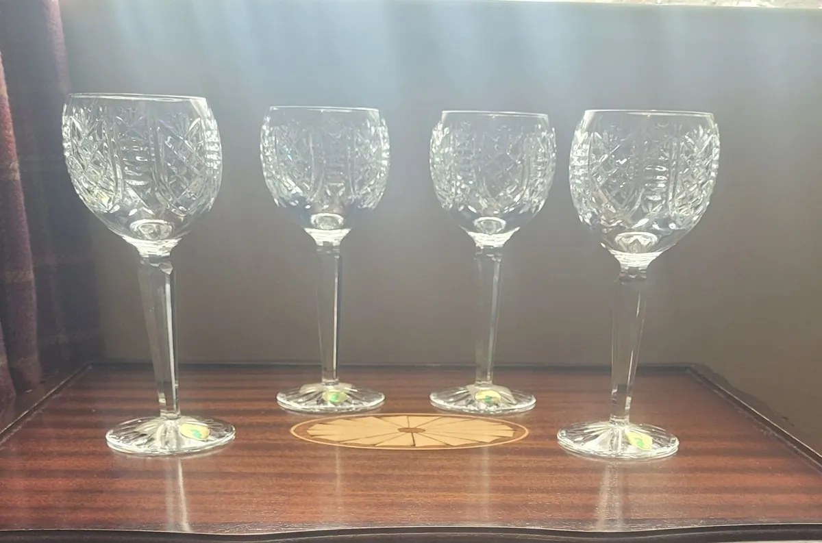 Waterford Crystal Tall Glasses x 4 - Image 3