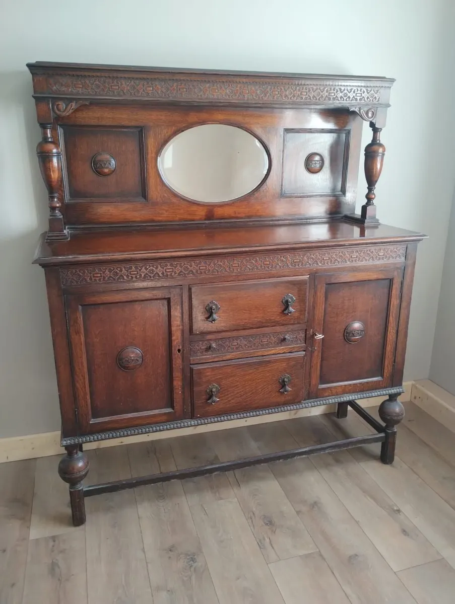 Vintage drinks cabinet ash wood - Image 2