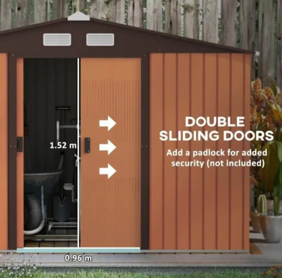 Brand New Garden Shed Size 6ftx9ft - Image 2