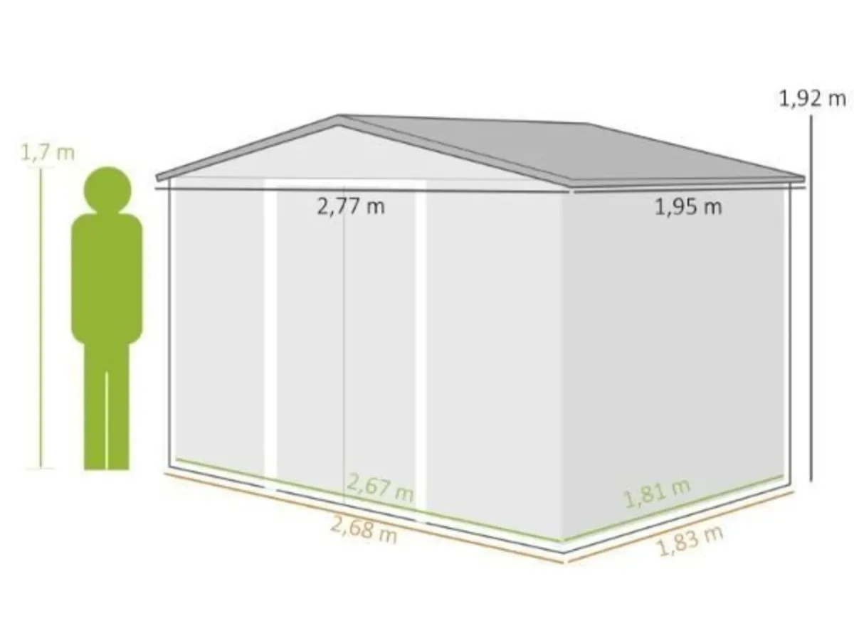 Brand New Garden Shed Size 6ftx9ft - Image 3