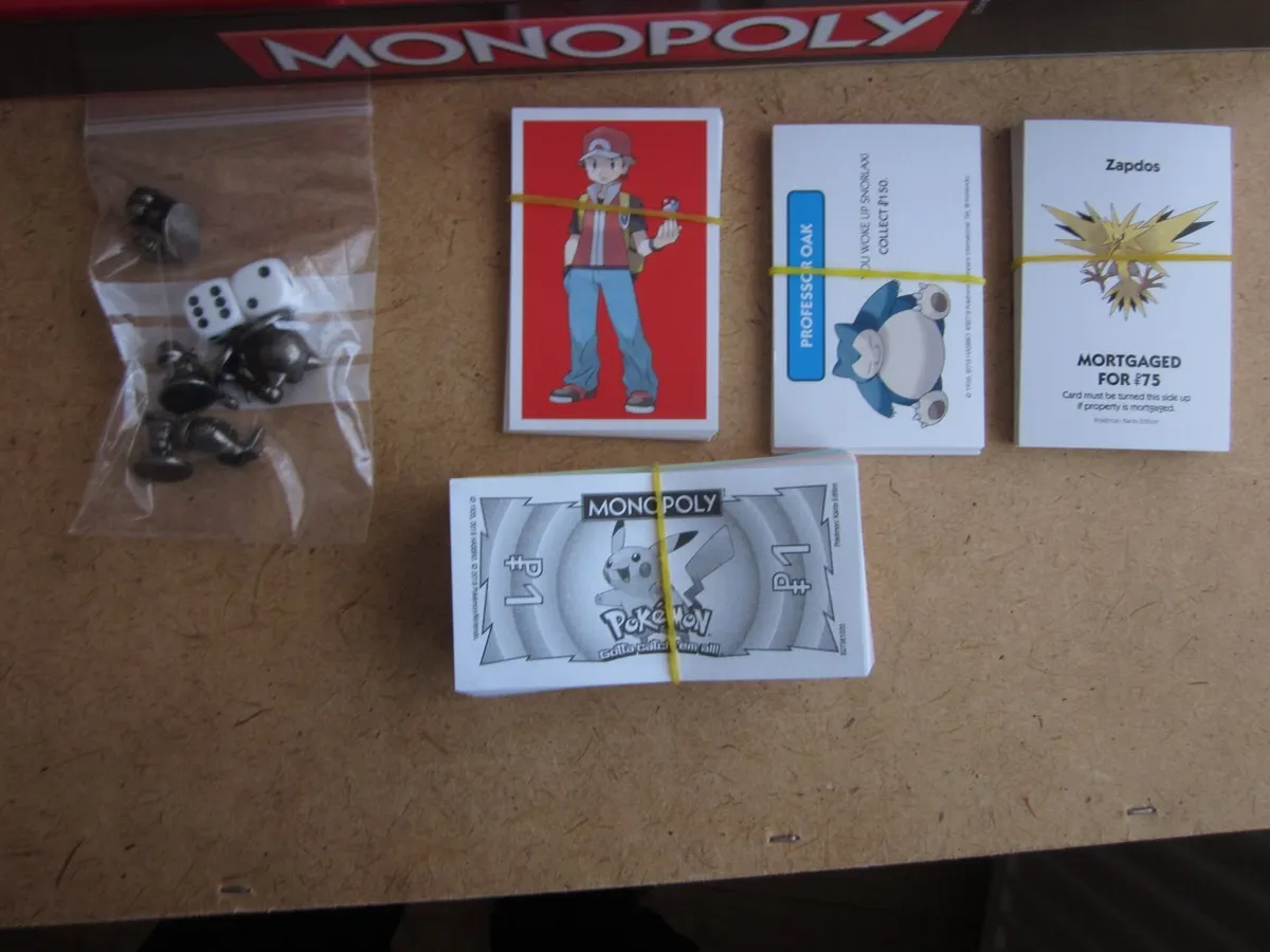 Monopoly Pokemon Kanto Edition Board Game - Image 2