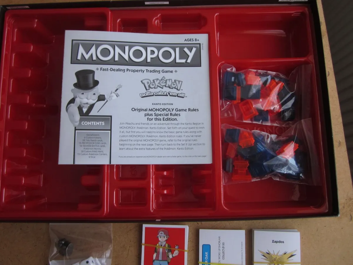 Monopoly Pokemon Kanto Edition Board Game - Image 3