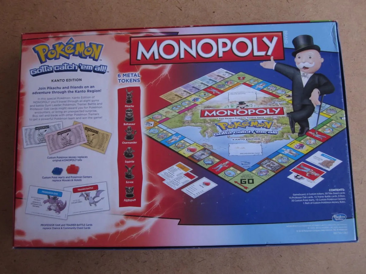 Monopoly Pokemon Kanto Edition Board Game - Image 4