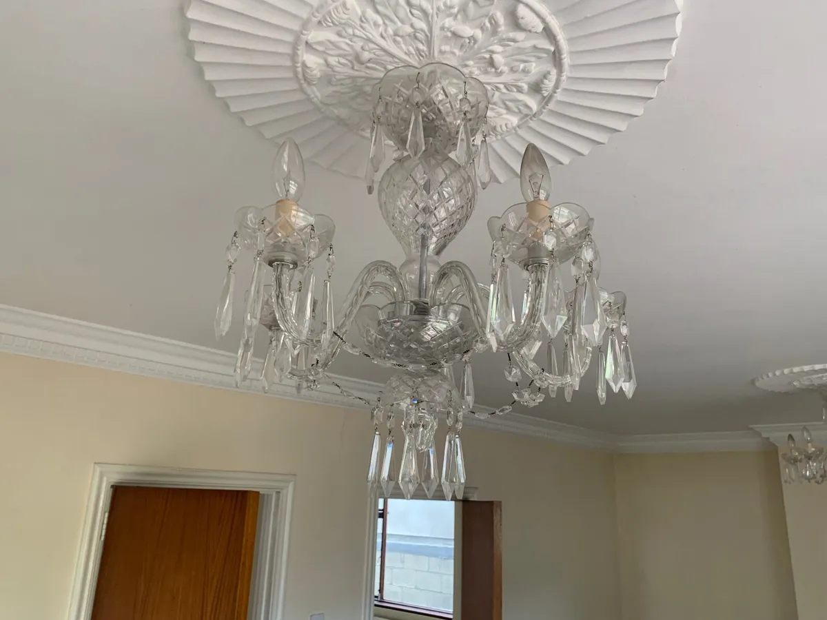 Waterford crystal chandeliers x3 - Image 4