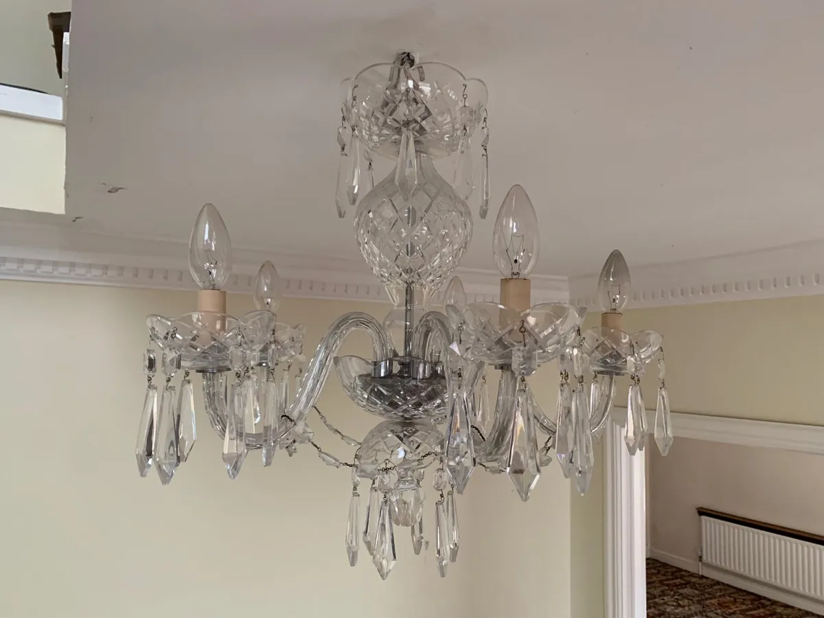 Waterford crystal chandeliers x3 - Image 3