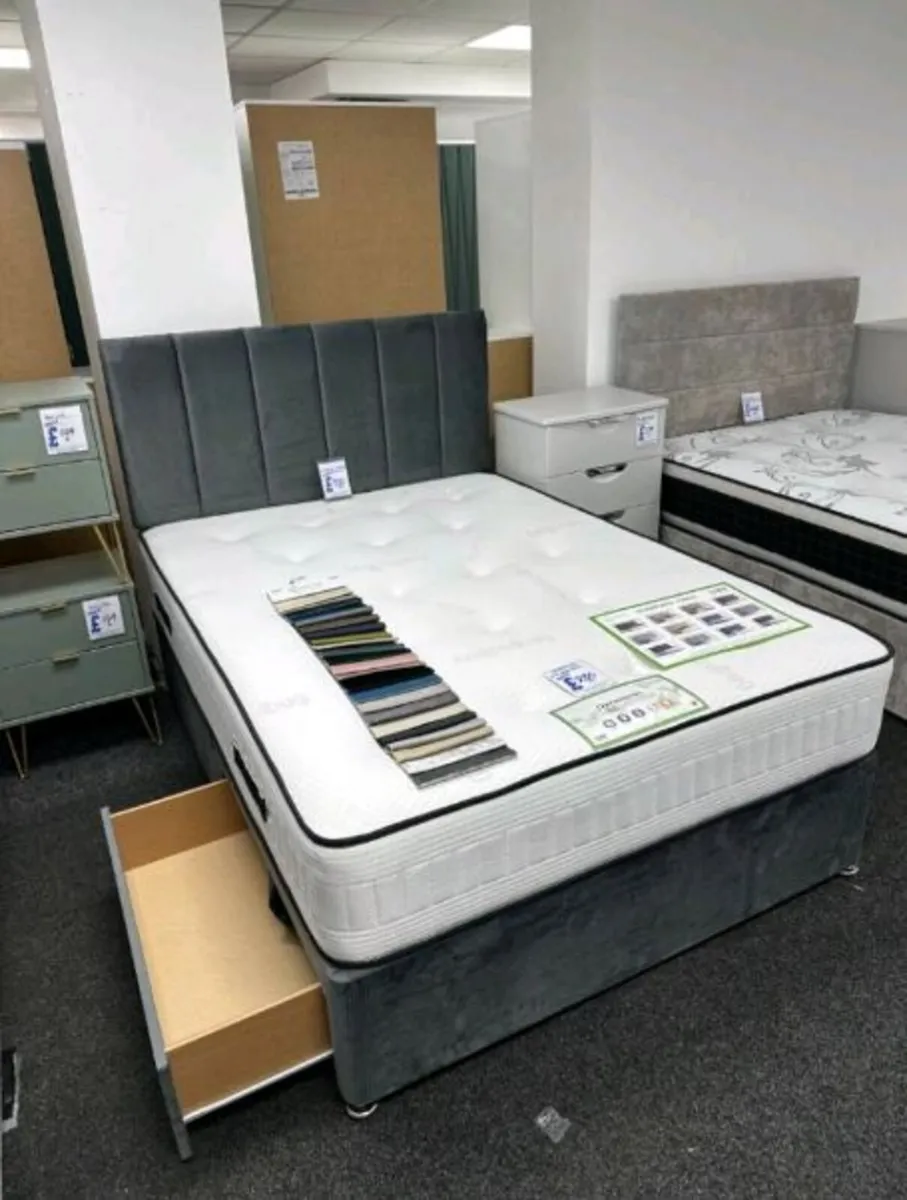 New Beds Memory Foam Mattress base headboard deliv - Image 1
