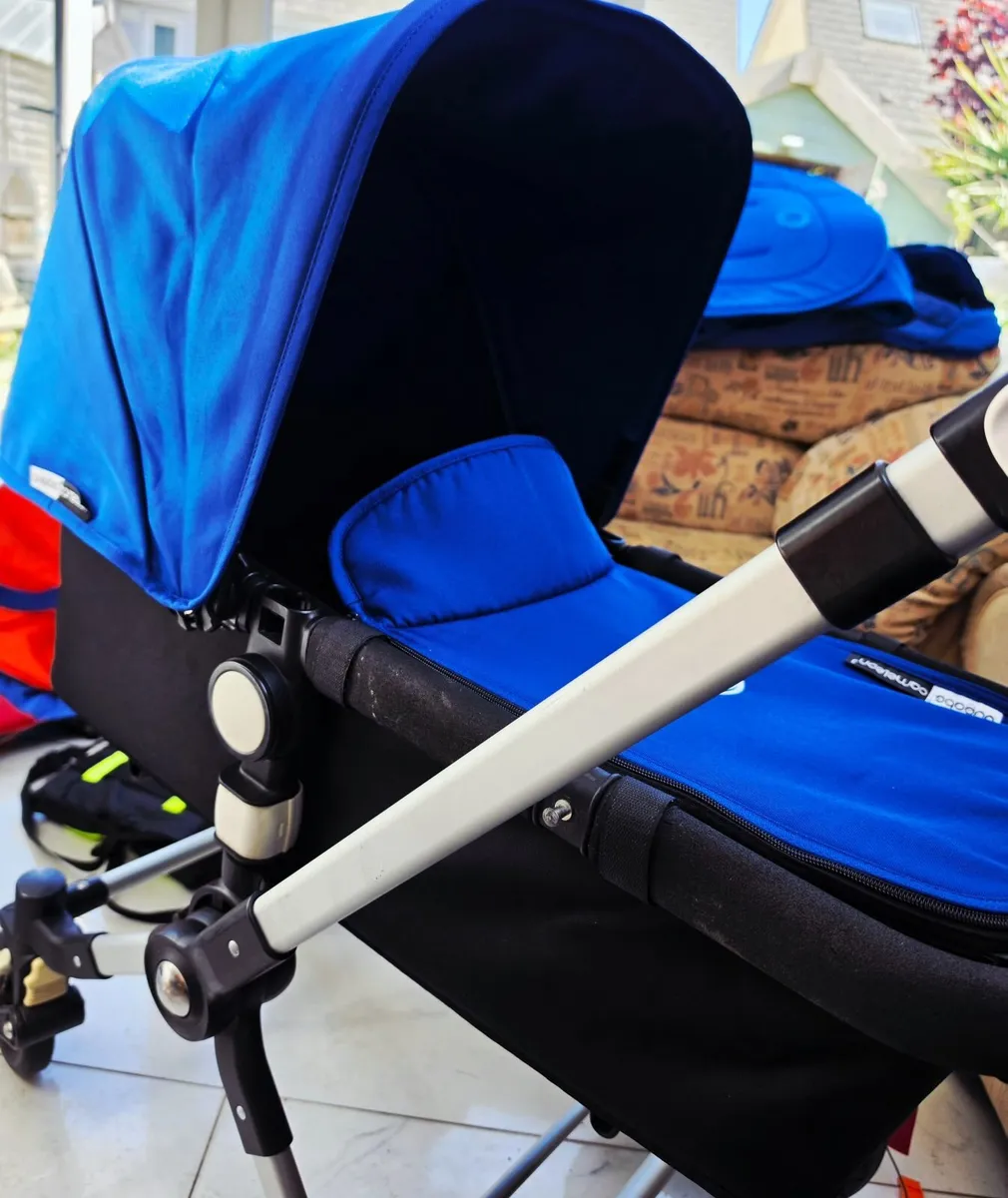 Bugaboo Cameleon Pram and Buggy with lots of blue - Image 1