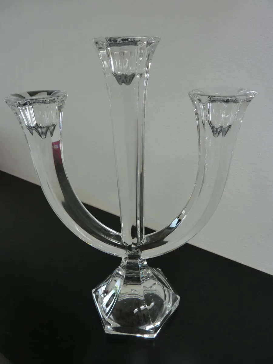 Crystal candle holder