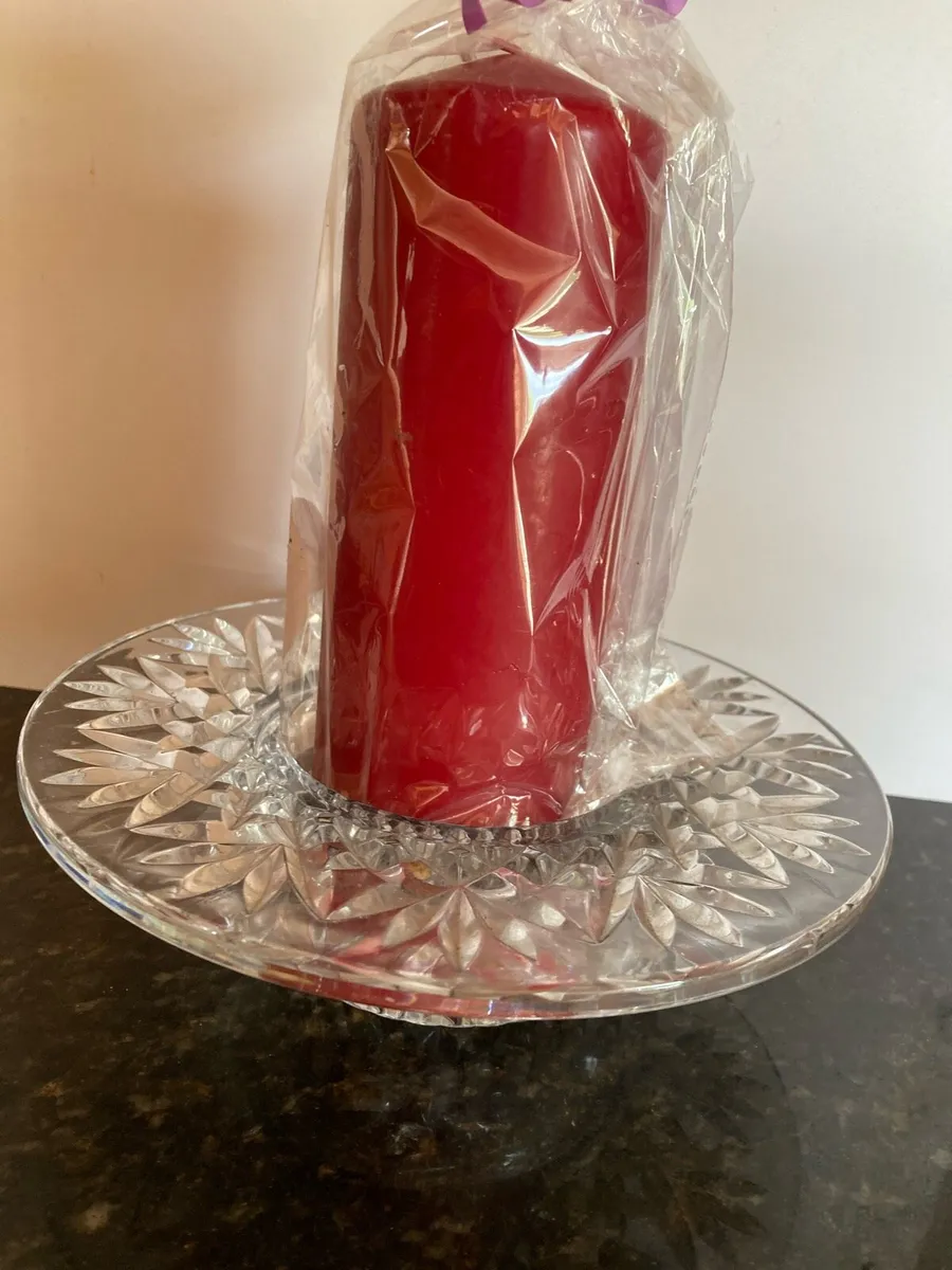 Waterford Crystal pillar candle holder - Image 1
