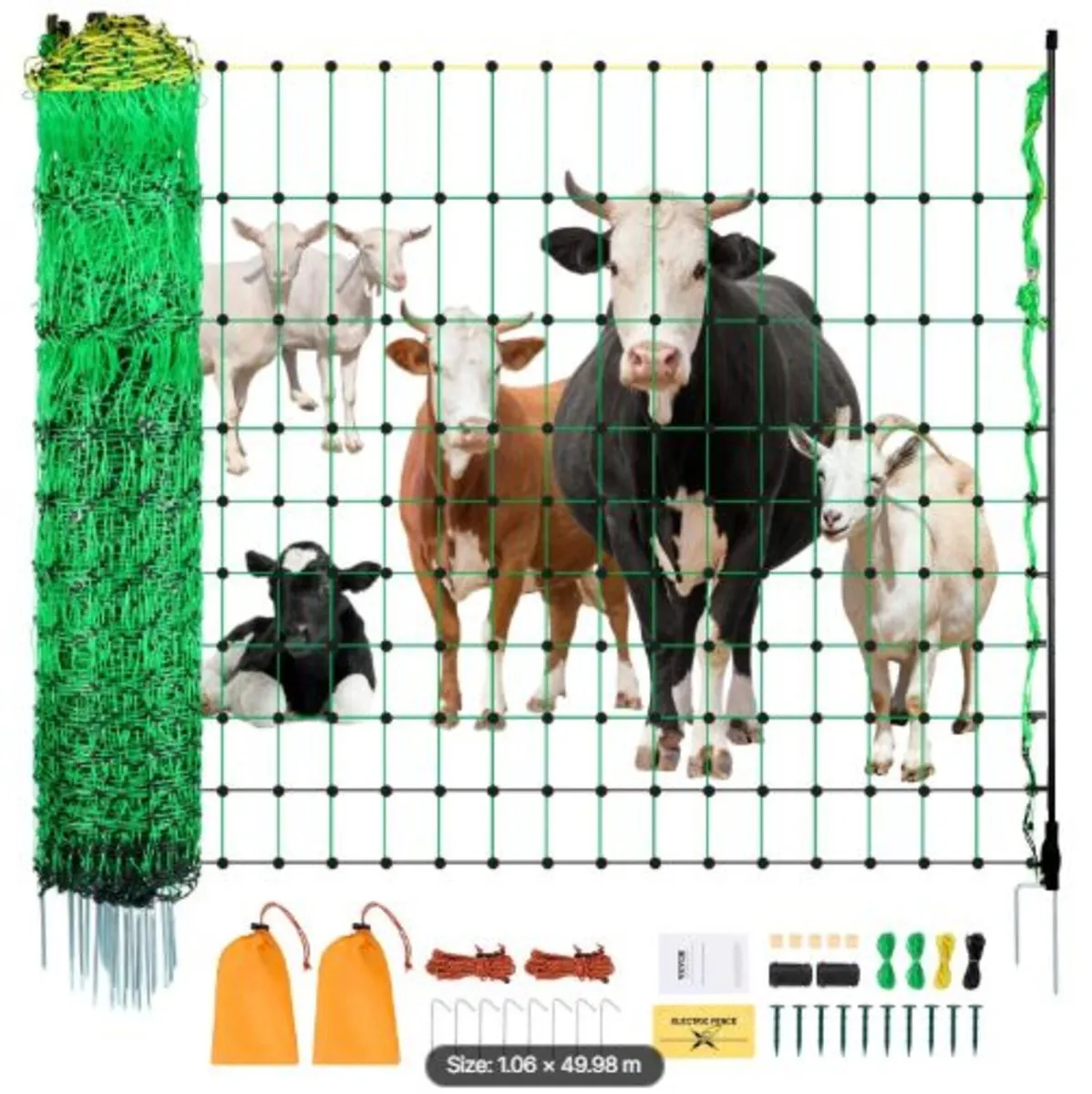 lectric Fence Netting, 1.06 x 49.98 m, PE Net - Image 1