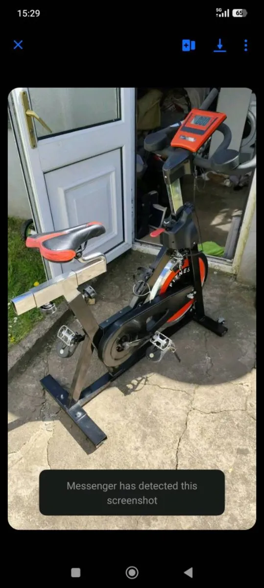 spinning bike and punching bag - Image 2