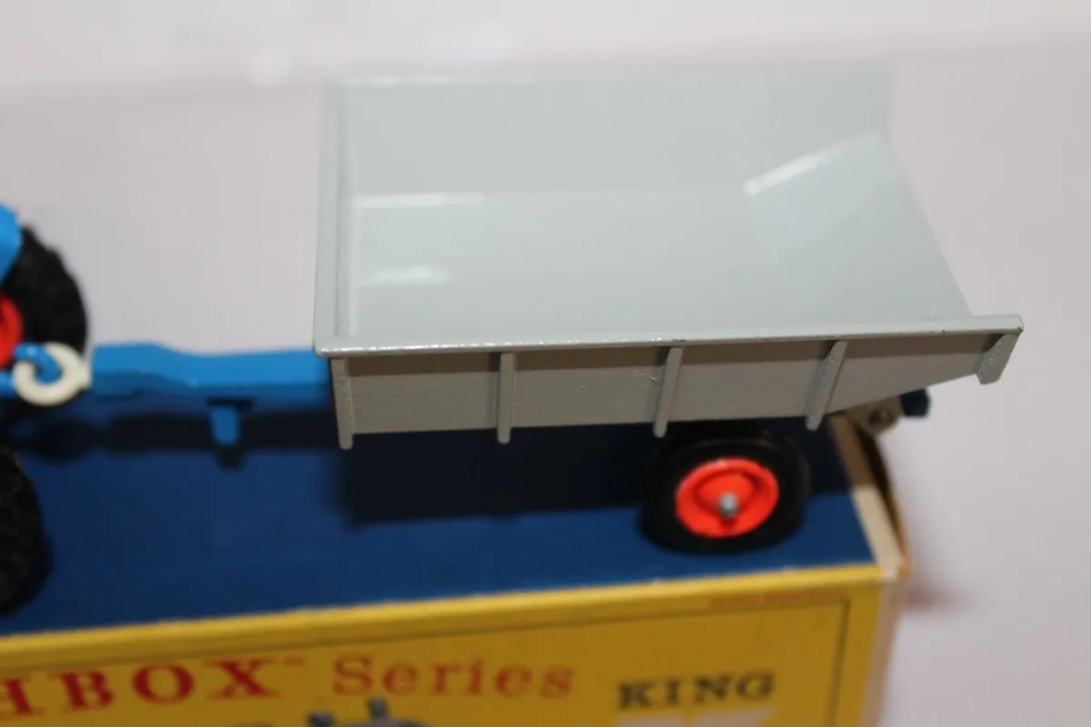 Rare Matchbox Kingsize Fordson Tractor & Trailer - Image 3