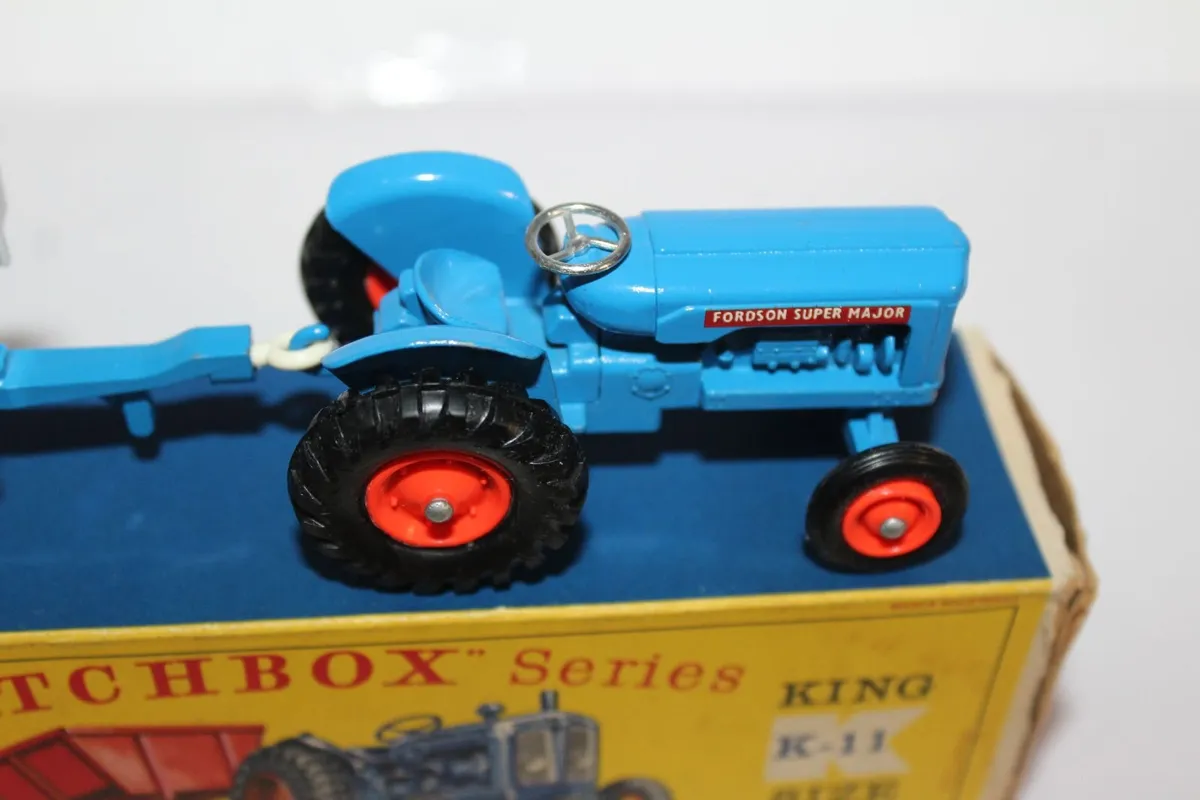 Rare Matchbox Kingsize Fordson Tractor & Trailer - Image 4
