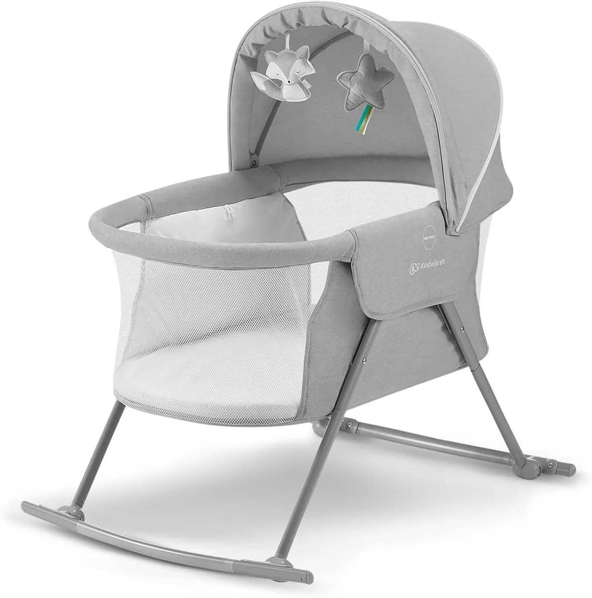 Kinderkraft LOVI 3in1 Baby Crib Travel Cot Rocker - Image 2