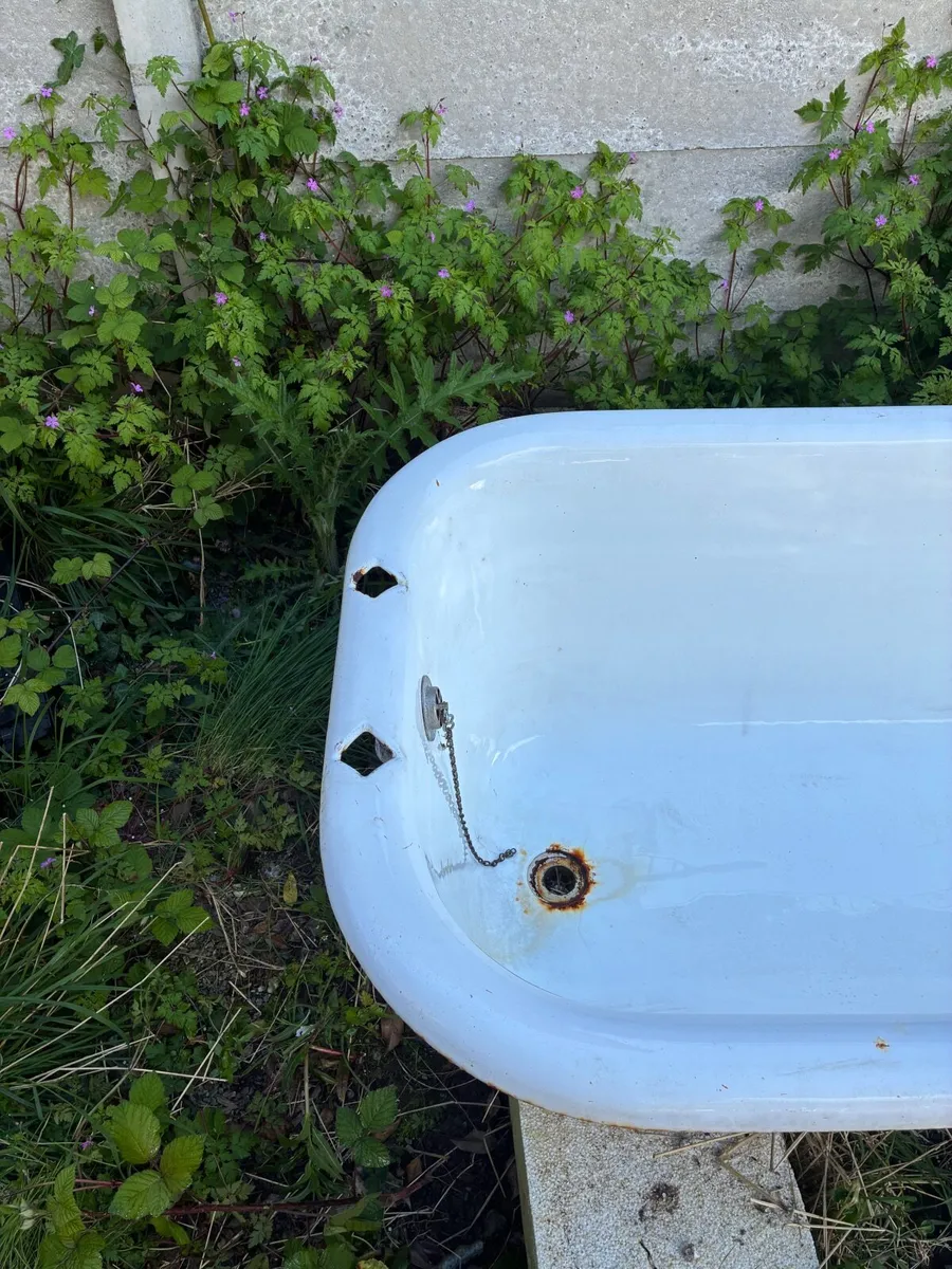 Antique Cast Iron Roll Top Bath - Image 2