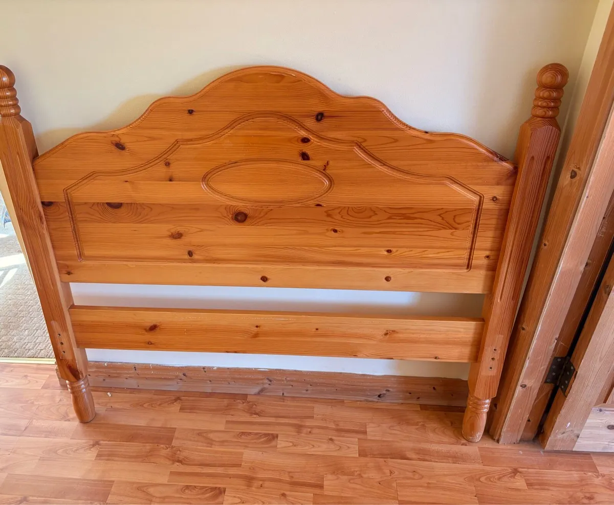 4 ft Pine Bed Frame - Must go by 24th May - Image 3