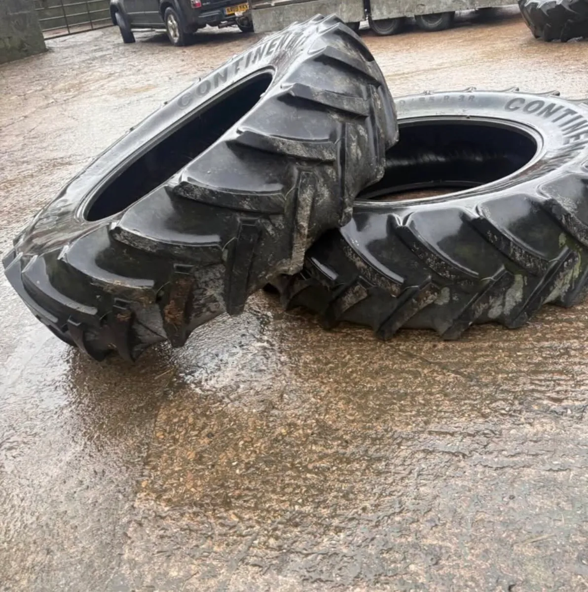 Pair of 460/85 R38 and pair of 420/85 R28 - Image 1