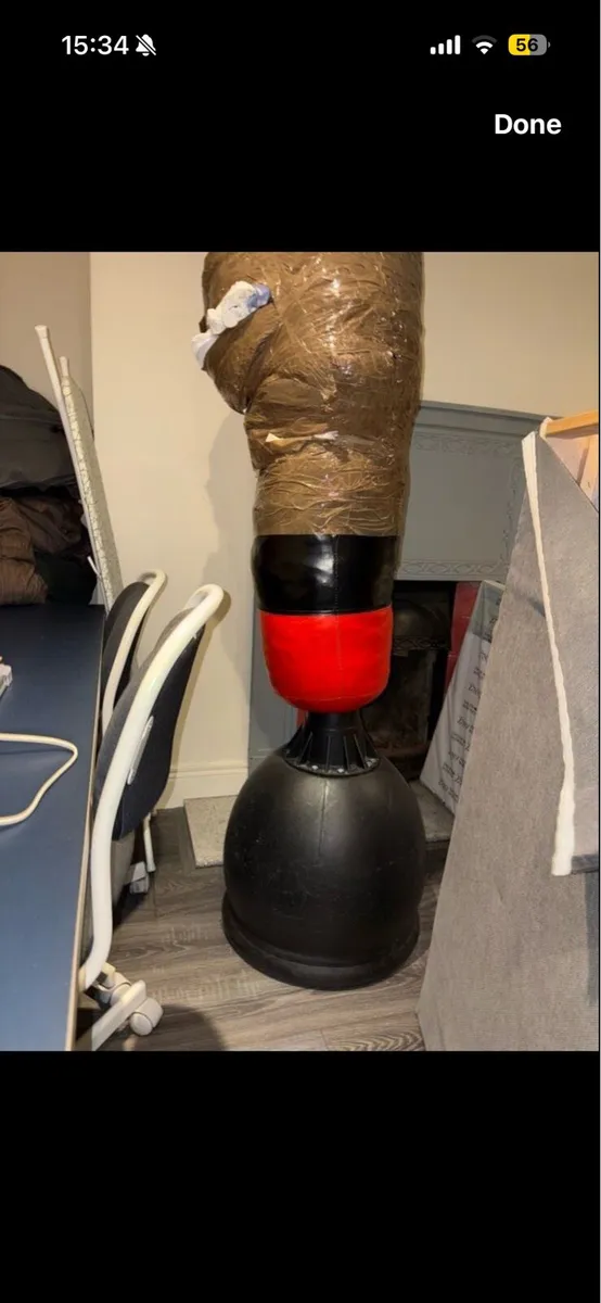FREE STANDING PUNCH BAG- NEEDS REPAIRS - Image 1