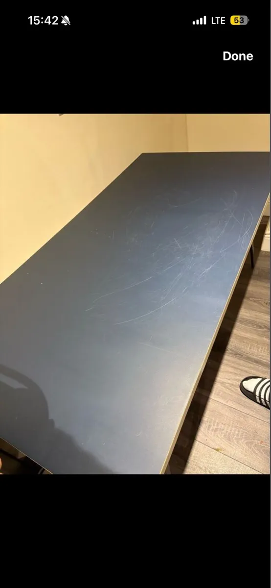 IKEA desk + 2 Swivel Chairs - Image 4